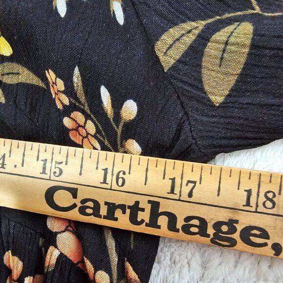 NEVER WORN ALTAR'D STATE FLORAL BELL SLEEVES BOHO BABYDOLL STYLE SHORT DRESS SM - Picture 15 of 16